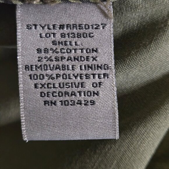 Anthropologie Marrakech Olive Utility Jacket Full Zip Snap Pockets Size S - Picture 11 of 11